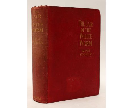 Stoker, Bram. The Lair of the White Worm, first edition, London: William Rider and Son, 1911. Publisher's advertisements at r