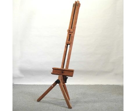 A wooden artist's easel, 200cm high