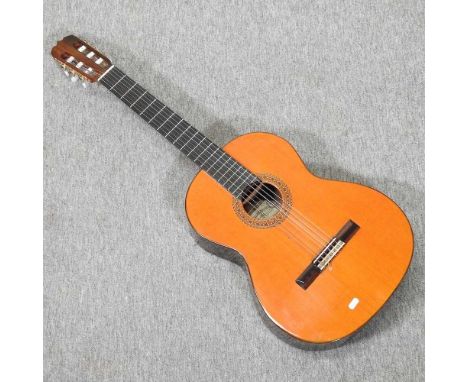 A Ryoji Matsouka Luther Hagoya hand made concert acoustic guitar, circa 1973, paper label numbered 09943100cm overallConditio