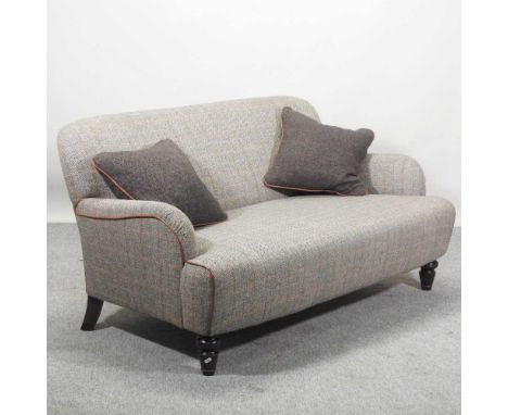 A Harris Tweed upholstered three piece suite, comprising a pair of armchairs and a two seater sofa152w x 73d x 76h cmConditio