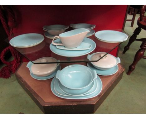 A Poole Twintone part dinner set 