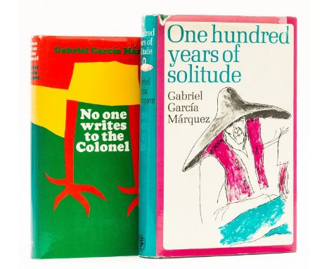 Marquez (Gabriel Garcia) One Hundred Years of Solitude, ink owners inscription and paperclip mark to endpaper, jacket with ve