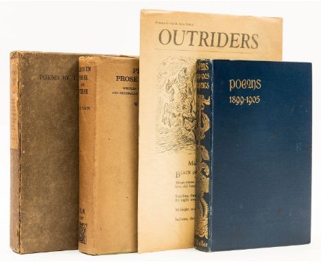 NO RESERVE Yeats (William Butler) Plays in Prose and Verse, light browning and spotting to endpapers, dust-jacket, lightly br