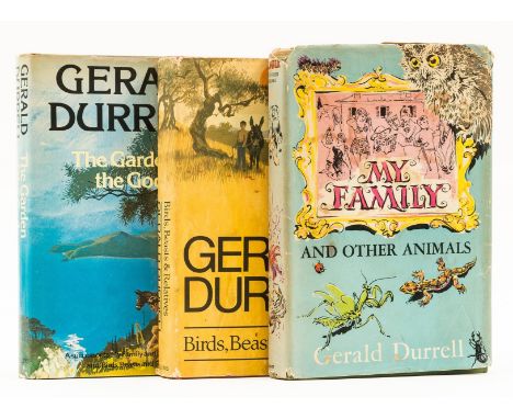 Durrell (Gerald) [The Corfu Trilogy], 3 vol., comprising My Family and Other Animals, spotting to endpapers, ink ownership in