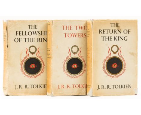 Tolkien (J.R.R.) The Lord of the Rings, 3 vol., comprising The Fellowship of the Ring, fourth impression, contemporary ink gi