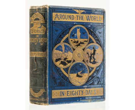 Verne (Jules) Around the World in Eighty Days, translated by Geo. M. Towle, first English edition, engraved frontispiece and 