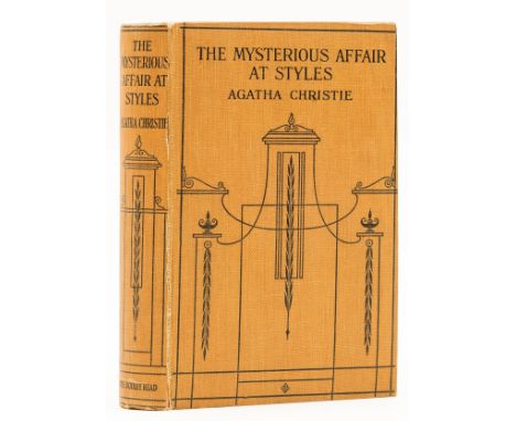 Christie (Agatha) The Mysterious Affair at Styles, early printing, lacking title and front free endpaper, original pictorial 