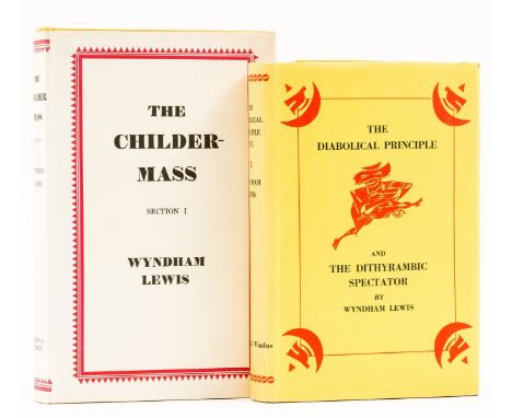 Lewis (Wyndham) The Diabolical Principle, jacket with very light toning to spine, minor chipping to spine tips and corners, e