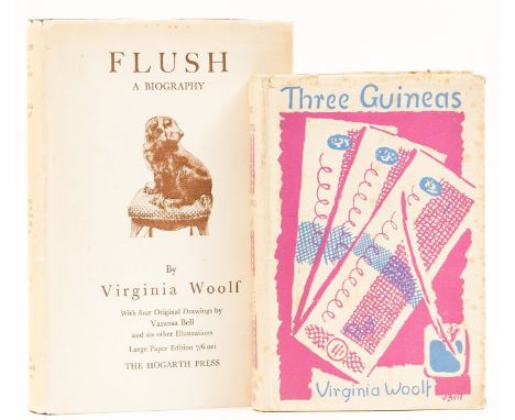 NO RESERVE Woolf (Virginia) Three Guineas, endpapers browned, gutter cracked in some parts but holding firm, original cloth, 