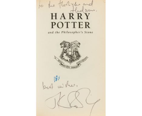 Rowling (J.K.) Harry Potter and the Philosopher's Stone, twenty-third printing paperback edition, signed presentation inscrip
