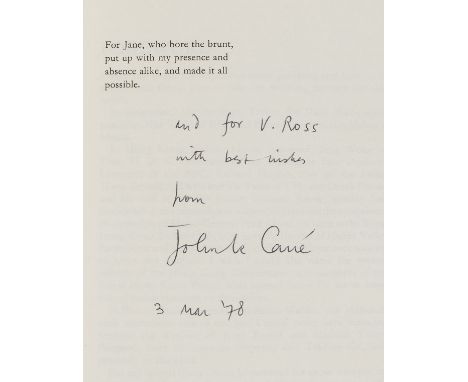 Le Carré (John) [The Karla Trilogy], 3 vol., comprising Tinker Tailor Soldier Spy, first edition, ink ownership inscription t