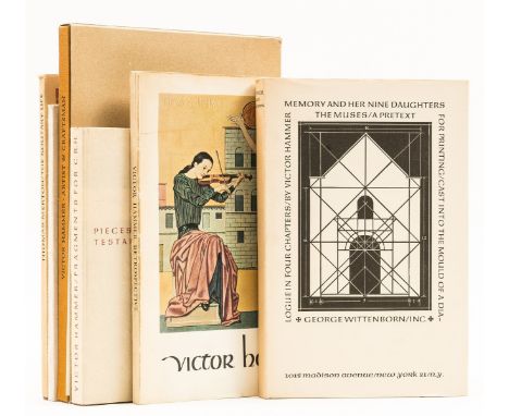 Hammer (Victor) Memory and her Nine Daughters the Muses, number 178 of 250 copies signed by Carolyn Hammer, bookplate of Coli