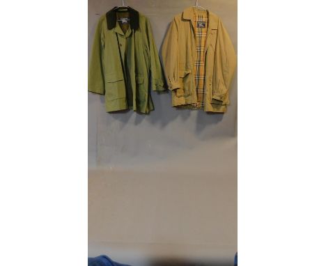 Two men's Burberrys jackets, size M. 