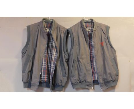 Two men's Burberrys gilets. size M. 
