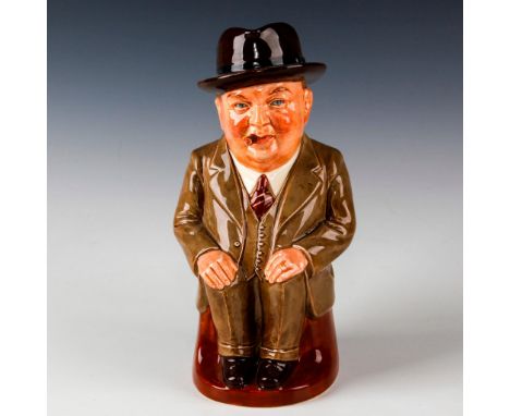 Limited edition Toby Jug, rare large light brown suit version.Produced in special limited edition of 250, in the likeness of 