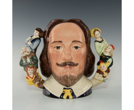 D6933. Double-handle characters from different Shakespeare plays.Royal Doulton backstamp.  Artist: William K. Harper Issued: 