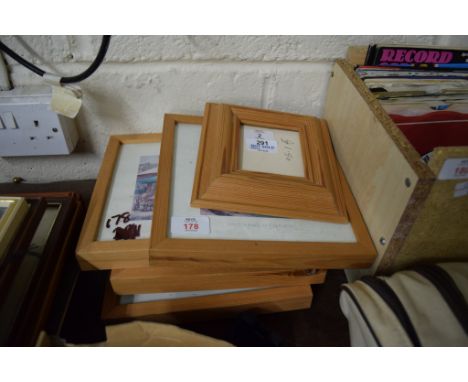 PRINTS IN LIGHT OAK FRAMES