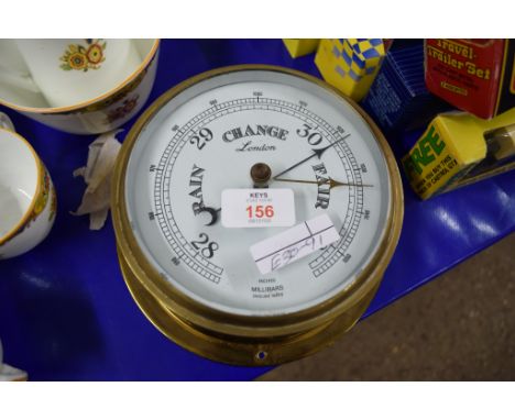 BRASS SHIPS STYLE BAROMETER