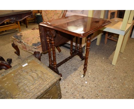 VICTORIAN MAHOGANY SUTHERLAND TABLE, 58CM WIDE