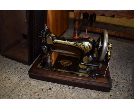 VINTAGE SEWING MACHINE, 43CM LONG
