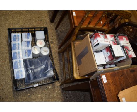 VARIOUS LIGHT BULBS, BEER MATS ETC