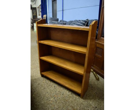 LIGHT OAK BOOKCASE, 76CM WIDE