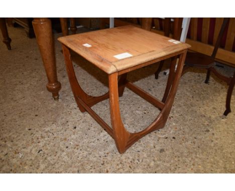 RETRO STYLE OAK OCCASIONAL TABLE, 43CM WIDE