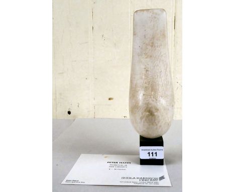 Possibly Peter Hayes - a stone sculpture, on a plinth&nbsp; 10"h overall