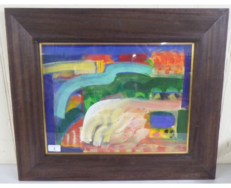 Derek Balmer - 'Driving to Deya'&nbsp; acrylic&nbsp; dated 1993 with an Anthony Hepworth Fine Art label verso&nbsp; 13" x 17"