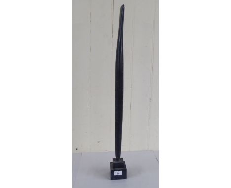 Peter Hayes - a sculpture with deep crack effect&nbsp; bears a signature &amp; dated '90, on a plinth&nbsp; 31"h overall 