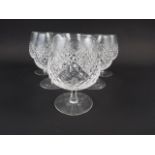 A set of six Waterford Crystal brandy balloons, in box