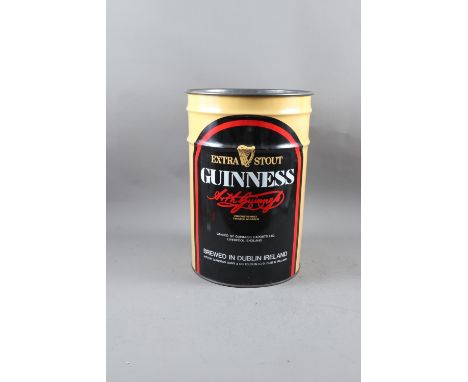 A Guinness themed enamel waste paper bin, 17 1/2" high 