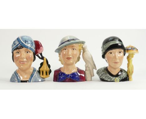 Kevin Francis limited edition character busts: Young Peggy Davies, Clarice Cliff &amp; Susie Cooper (3) 