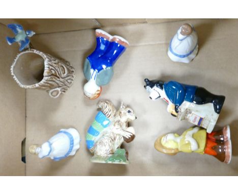 A Collection of Wade Items to include The Bisto Kids, Tailwarmer Squirrel Rachel figures etc (7) 