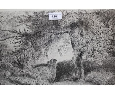 Edward Ardizzone, signed lithograph, inscribed ' The Path to the River ', number six of an edition of twenty, 31 x 45cm 