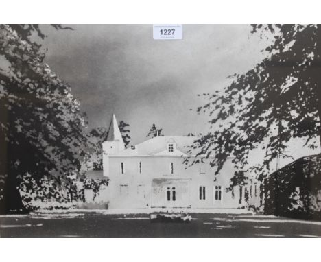 Norman Ackroyd, signed Limited Edition etching, ' Chateau Cheval Blanc ', 67 / 150, 34.5 x 50cm 