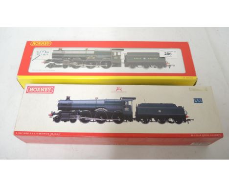 Hornby 00 gauge Great Western model engine and tender ' King Henry II ', and another Hornby engine and tender ' Hardwick Gran