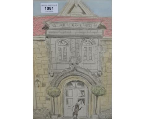 Chris Orr RA, signed etching ' Dog at the Door ' 1997, 50 / 100 