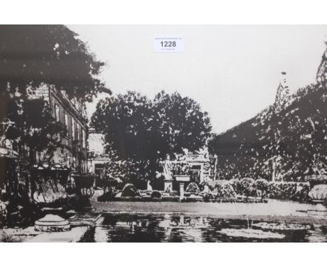 Norman Ackroyd, signed Limited Edition etching, ' Chateau La Mission Haut Brion ', No. 14 / 15 