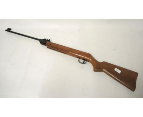 Original model 24 .177 calibre air rifle in soft case and a metal heavy duty wall safe with key 