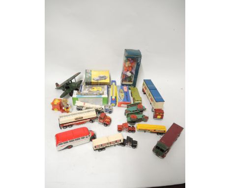 Quantity of various diecast metal model vehicles, including Corgi and Matchbox, together with a quantity of other toys 