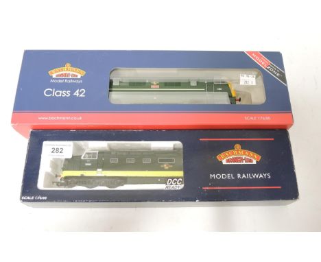 Bachmann Branchline 00 gauge model railway, Class 55 Deltic two-tone engine and a Bachmann Class 42 00 gauge engine ' Centaur