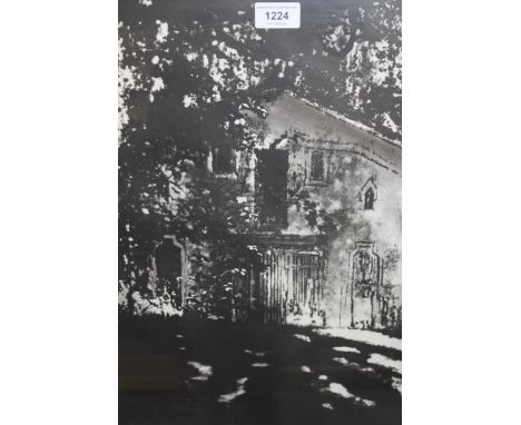 Norman Ackroyd, signed Limited Edition etching, ' The Dovecote at Chateau Palmer ', No. 46 / 150, 35.5 x 34.5cm 