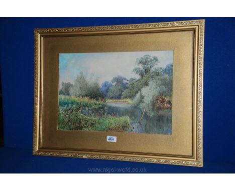 MARION'S GARDEN outlet 7X11 FRAMED