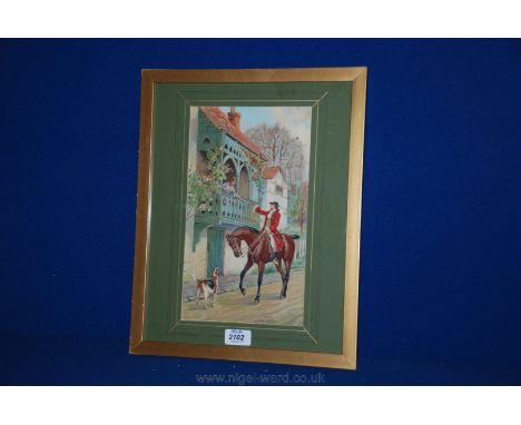 A Pears Print - 'In the Running'.