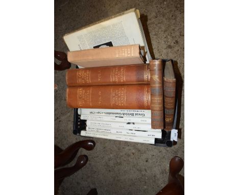 BOX OF BOOKS ON GUNS AND SHOOTING TO INCLUDE 'THE GUN AT HOME AND ABROAD', 'THE HISTORY AND DEVELOPMENT OF SMALL ARMS AND AMM