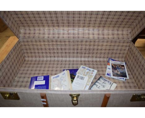 VINTAGE WOODEN BOUND TRAVEL TRUNK