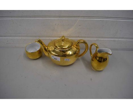 ROYAL WORCESTER GOLD LUSTRE COFFEE SET