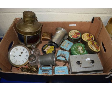 VINTAGE TINS, SMALL SHIPS LIGHT ETC