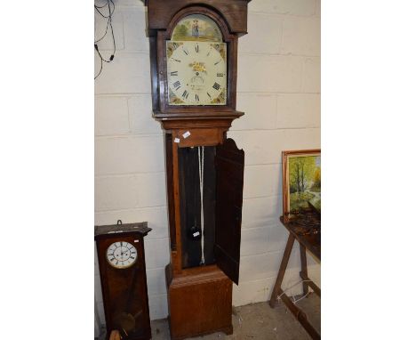 J WILKINSON, LEICESTER, GEORGIAN OAK CASED 30-HOUR LONGCASE CLOCK (REQUIRING RESTORATION)